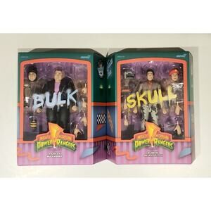 Super7 Mighty Morphin Power Rangers ULTIMATES!Bulk And Skull Action Figure Lot